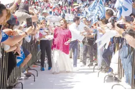  ?? ?? l Xóchitl Gálvez, candidata de la coalición Fuerza y Corazón por México, realizó ayer un evento en Querétaro.