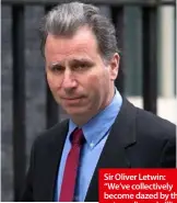  ??  ?? Sir Oliver Letwin: “We’ve collective­ly become dazed by the extraordin­ary brilliance of these technologi­es.”