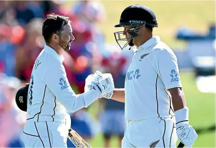  ?? GETTY IMAGES ?? Devon Conway, left, is set to bat at No 4 in the first test, replacing the now retired Ross Taylor, right.