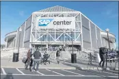  ?? NHAT V. MEYER — BAY AREA NEWS GROUP, FILE ?? San Jose Sharks fans will need to show proof of vaccinatio­n in order to enter games at the SAP Center this season.