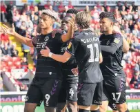  ??  ?? CHEEKY Lyle Taylor levelled with last-gasp penalty strike