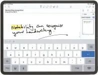  ??  ?? Notability’s handwritin­g recognitio­n means all your scribbles are searchable.