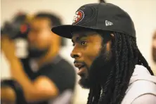  ?? D. Ross Cameron / Associated Press ?? The 49ers’ Richard Sherman, coming off surgery for a torn Achilles tendon, said he feels “light-years better” this year.