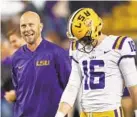  ?? GERALD HERBERT/ASSOCIATED PRESS ?? LSU offensive coordinato­r Matt Canada was reportedly the highest-paid assistant in the nation last season, making $1.5 million annually as part of a three-year deal.