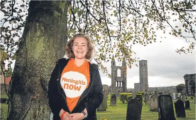  ?? Picture: Steve MacDougall. ?? Fiona Yelland, Meningitis Now ambassador, at St Andrews Cathedral.