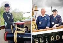  ?? ?? ● Riverside College engineerin­g student Skye Brockleban­k, 18
● Skipper David McNamee and Graham Jackson, the helmsman