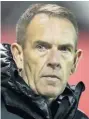  ??  ?? READY FOR A BATTLE Manager Kenny Shiels