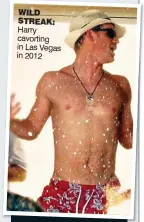  ??  ?? WILD STREAK: Harry cavorting in Las Vegas in 2012