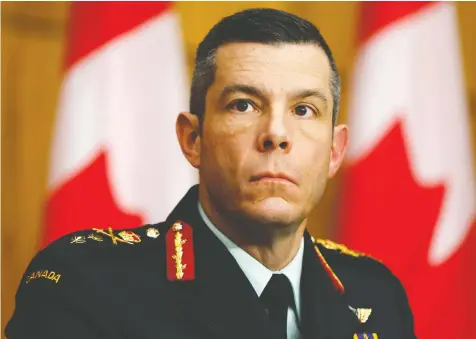  ??  ?? Maj.-Gen Dany Fortin had been serving until Friday as head of logistics and operations at the Public Health Agency of Canada. A Defence Department statement gave little detail about his reassignme­nt.