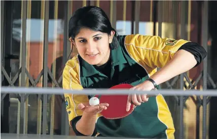  ?? Picture: KEVIN SUTHERLAND ?? PLAYING HARD: Danisha Patel is one of the 120-strong team headed to Russia to represent South Africa in various sporting discipline­s