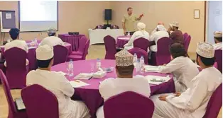  ?? – Supplied picture ?? INFORMATIV­E SESSION: The programme will conclude today at Crowne Plaza Salalah.