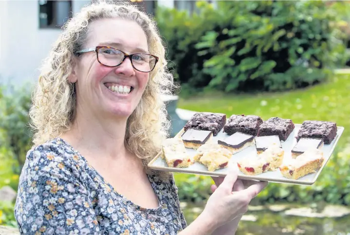  ??  ?? > Rachel Burns from Rachel’s Vegan Cakes, whose business is taking off just a year after turning her back on animal products