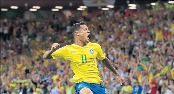  ?? [ Reuters ] ?? Philippe Coutinho, in Bestform ein Garant für Tore und „Samba-Fußball“.