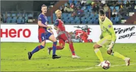  ?? ISL ?? Gourav Mukhi of Jamshedpur FC became the ‘youngest’ ISL scorer against Bengaluru on Sunday.