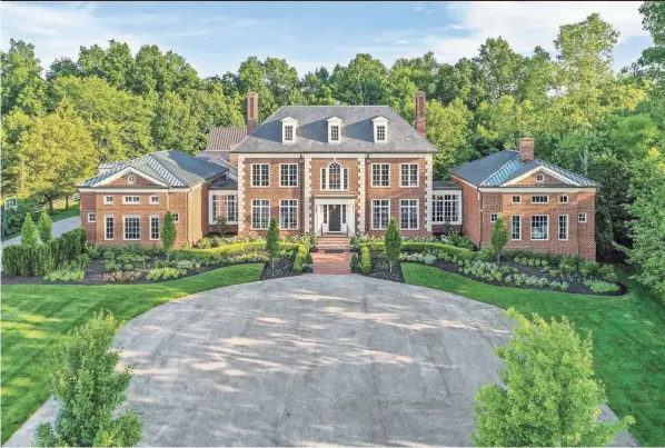  ?? THE RAINES GROUP ?? This 16,476-square-foot home on New Albany Farms Road sold for $4 million in September.