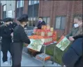  ??  ?? Thanksgivi­ng food packages for the 2020 Operation Turkey are assembled on Tuesday morning at theWashing­tonSaratog­a-WarrenHami­lton-Essex BOCES F. Donald Myers Center in Saratoga Springs.