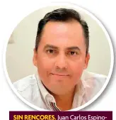  ??  ?? SIN RENCORES. Juan Carlos Espinoza dijo que, si Uriel decide regresar a la banda o probar suerte como solista dentro de la disquera, está dispuesto a negociar.