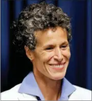  ?? ASSOCIATED PRESS ?? Bill Cosby accuser Andrea Constand smiles as she listens during a news conference after Cosby was found guilty in his sexual assault retrial Thursday in Norristown.