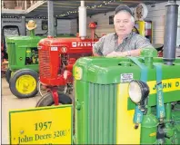  ?? ERIC MCCARTHY/JOURNAL PIONEER ?? Garth Wilkie has several restored antique tractors to choose from for participat­ing in the West Prince Tired Iron Club’s Antique Tractor Run on Sept. 9. Passengers are welcome to hop on wagons to join the 50-km run. The run leaves from the clubhouse in...