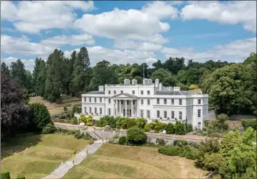  ?? ?? The south view of Linton Park, which is now on the market at the reduced price of £28.5m