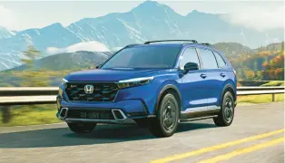  ?? AMERICAN HONDA MOTOR CO. ?? The top-selling Honda CR-V was redesigned for 2023 and features a hybrid powertrain in the higher trim levels.