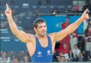  ?? HT PHOTO ?? Sushil Kumar was among four top grapplers given exemption from selection trials held in the second week of June.