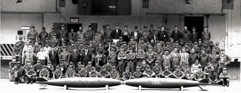  ??  ?? ABOVE: Service personnel at the Morbach Ammunition Storage Site photograph­ed in the 1970s.