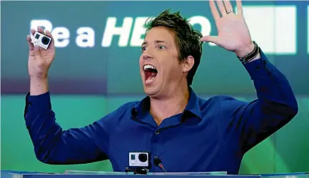  ?? REUTERS ?? Nick Woodman: ‘‘The GoPro of today is just one embodiment of what the GoPro of tomorrow could be.’’