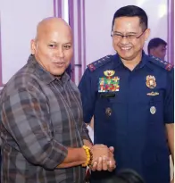  ??  ?? SENATOR Bato dela Rosa is very proud of his classmate and never doubted that Archie Gamboa will be the President’s choice, as promised