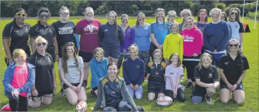  ?? FM4783661 ?? Participan­ts at Canterbury Rugby Club’s ladies’ Inner Warrior training camp