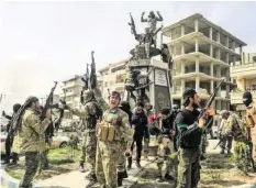  ?? EPA ?? Protürkisc­he Rebellen eroberten 2018 die Kurdenstad­t Afrin.