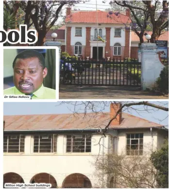  ?? ?? Dr Sifiso Ndlovu
Milton High School buildings