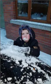  ??  ?? Dylan McDonald - Loves the Snow!! - Sinead Roddy