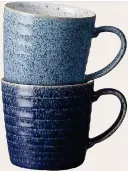  ?? ?? Set of two Denby Studio mugs, €45 from Marks & Spencer