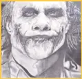  ??  ?? Joker on charcoal by Aditya