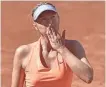  ?? GIUSEPPE BELLINI, GETTY IMAGES ?? Maria Sharapova celebrates her win Monday in the Italian Open in Rome.