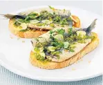  ??  ?? WISE CHOICE: Sardines on toast