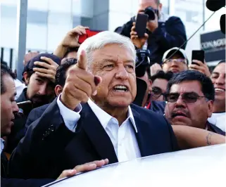  ?? DR ?? López Obrador aponta combate à impunidade como uma das prioridade­s de governo