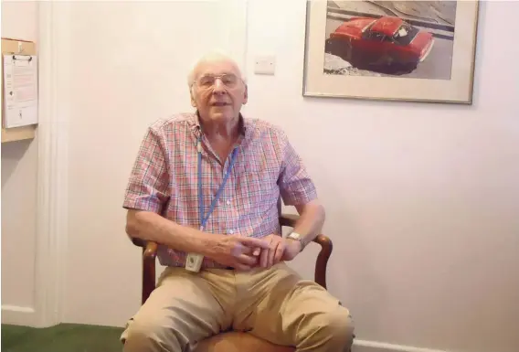  ??  ?? Above: Now 85 years young, Alan Smith can look back on a life well lived, rubbing shoulders with some of the biggest names in Porsche and British motor racing history. He has plenty of tales to tell…