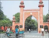  ?? HT FILE PHOTO ?? ▪ The AMU is ranked 8011000 in the QS World University Rankings of 2018. But this is not the first time it finds itself in the news for the alleged terror link of its students.