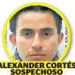  ??  ?? ALEXANDER CORTÉS SOSPECHOSO