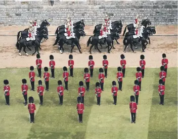  ?? ?? Queen Elizabeth II Trooping the Colour 2021