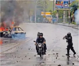  ?? AP ?? Las calles de Nicaragua son, desde abril, escenario de fuertes protestas en contra del gobierno de Daniel Ortega.