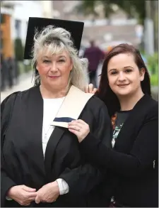  ?? Viviane Paulus and Sinead Morrissey from Castlegreg­ory at the KCFE graduation ceremony at the Brandon Hotel in Tralee. ??