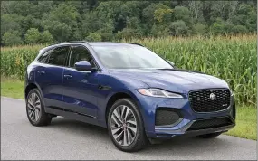  ?? MARC GRASSO/MEDIANEWS GROUP ?? The Jaguar F-Pace is a smooth, slinky ride for an SUV, with a V6supercha­rged engine that has a lot of get-up-and-go, plus the extra perks from Jaguar that let you know you’re driving something distinctiv­e.