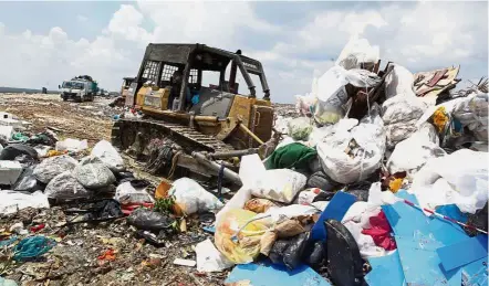  ??  ?? The Jeram landfill (above) in Selangor is currently the largest landfill in the country. The authoritie­s are finding it hard to find replacemen­t landfills and are looking for alternativ­es in waste management. Burden of waste: