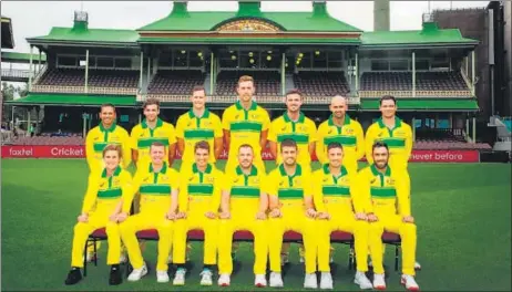  ?? TWITTER ?? Cricket Australia turned the clock back with the ‘retro jerseys’ for the upcoming series against India, reminiscen­t of the ones they wore in the 1980’s.