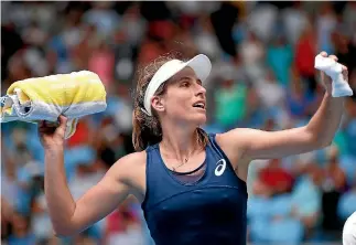  ?? DARRIAN TRAYNOR ?? Johanna Konta of Great Britain grew up watching Serena Williams - now she is playing against her.