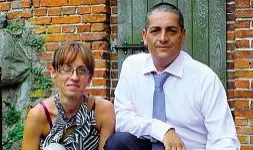  ?? ?? Coppia Pasquale Pinto con la moglie Ewa Kaminska