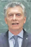  ?? (AFP) ?? Mauricio Macri, presidente de Argentina.